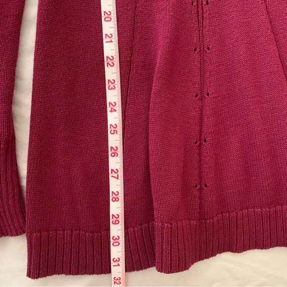Calvin Klein.  Sweater. Red. V neck. Large. Soft. Warm. - Picture 7 of 11
